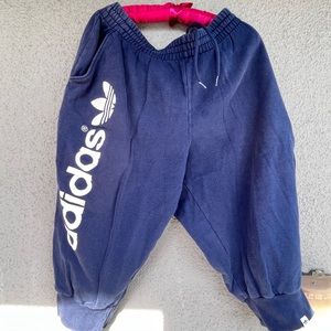 Adidas Men's crotch pants，Color: blue，Size : XL